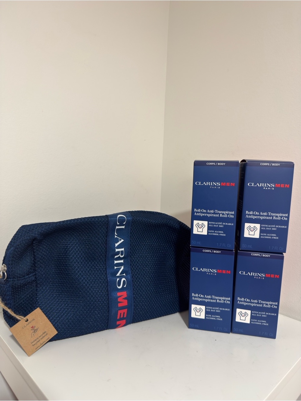 Clarins Men Roll on Deodorant- 4 packs 50ml Brand New